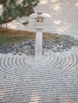 Zen Garden at Japanese Peace Bell Garden image. Click for full size.