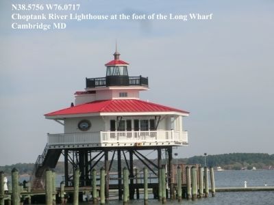 Long Wharf-Choptank River Lighthouse image. Click for full size.