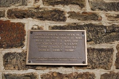 James Chapel Methodist Church Marker. Click for full size. James Chapel Methodist Church Marker image. Click for full size.