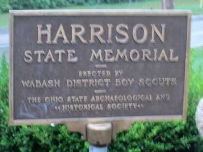 William Henry Harrison Tomb Marker image. Click for full size.