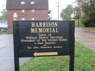 Harrison Memorial sign image. Click for full size.