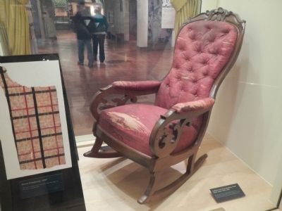 The chair Lincoln was shot in. image. Click for full size.