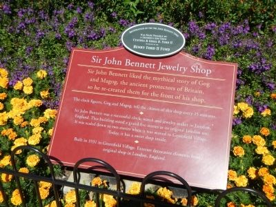 Sir John Bennett Jewelry Shop Marker image. Click for full size.