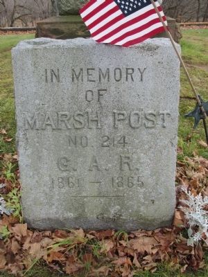 Marsh Post G.A.R. Memorial. Click for full size. Marsh Post G.A.R. Memorial image. Click for full size.