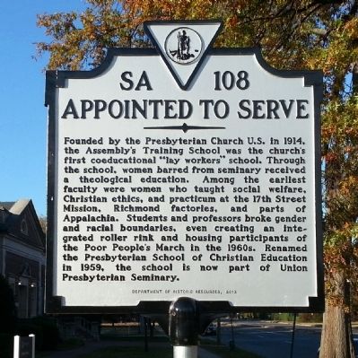 Appointed to Serve Marker image. Click for full size.