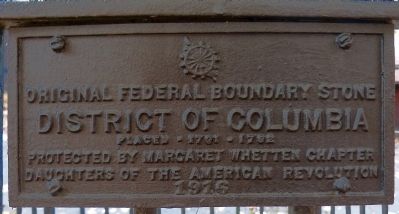 Original Federal Boundary Stone NW 9 Marker. Click for full size. Original Federal Boundary Stone NW 9 Marker image. Click for full size.