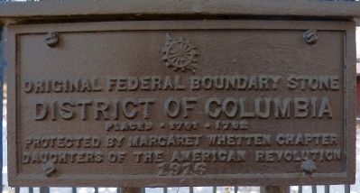 Original Federal Boundary Stone NW 9 Marker image. Click for full size.