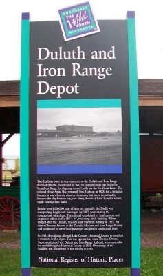 Duluth and Iron Range Depot Marker image. Click for full size.