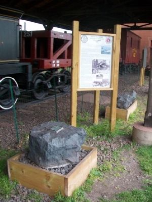 First Ore Taken From A Minnesota Mine and Marker image. Click for full size.