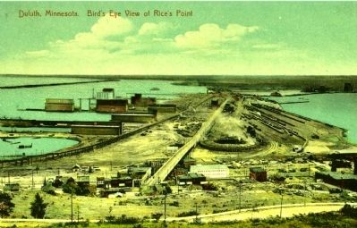 <i>Duluth, Minnesota Bird's Eye View of Rice's Point image. Click for full size.