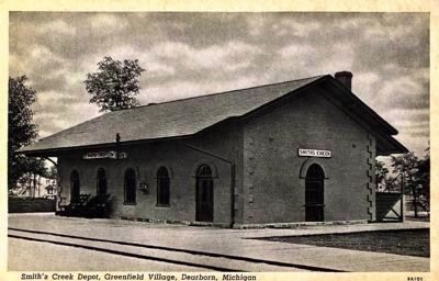 <i>Smith's Creek Depot, Greenfield Village, Dearborn, Michigan</i>. Click for full size. <i>Smith's Creek Depot, Greenfield Village, Dearborn, Michigan</i> image. Click for full size.