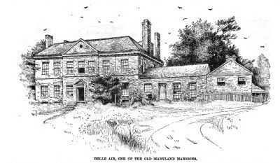 Belle Air, One of the Old Maryland Mansions. Click for full size. Belle Air, One of the Old Maryland Mansions image. Click for full size.