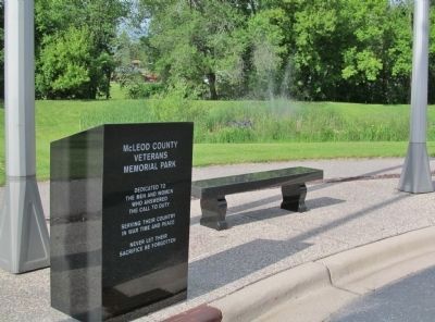 McLeod County Veterans Memorial Park image. Click for full size.