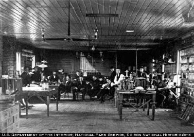 Thomas Edisons Menlo Park Laboratory image. Click for full size.