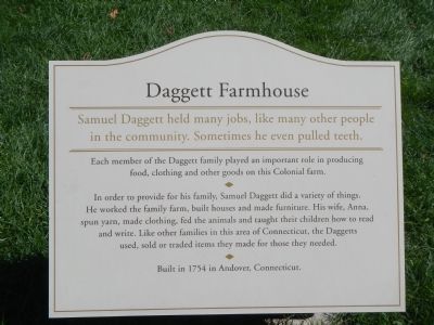 Daggett Farmhouse Marker image. Click for full size.