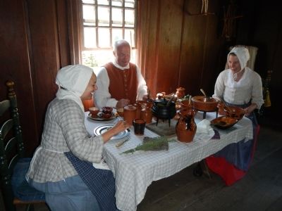 Meals at the Daggett Farmhouse are prepared the old fashion way. image. Click for full size.