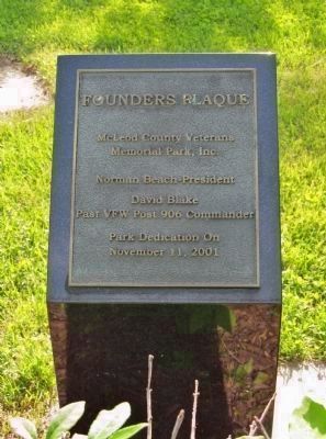 Founders Plaque image. Click for full size.