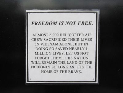Freedom Is Not Free. image. Click for full size.
