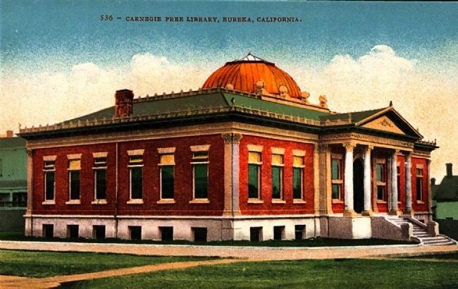 <i>Carnegie Free Public Library, Eureka, California</i> image. Click for full size.