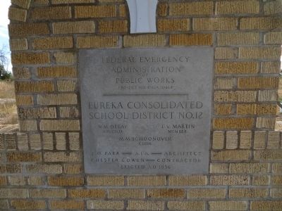 PWA marker at rear of ramada.. Click for full size. PWA marker at rear of ramada. image. Click for full size.