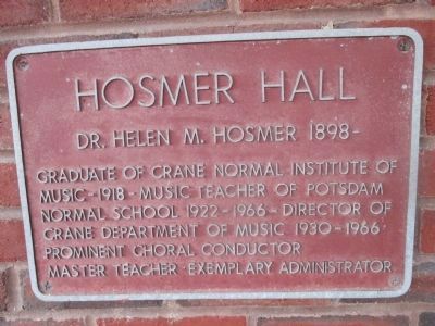 Hosmer Hall Marker image. Click for full size.