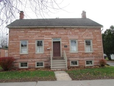The Clarkson-Knowles Cottage and Marker. Click for full size. The Clarkson-Knowles Cottage and Marker image. Click for full size.