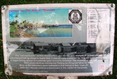 Agate Bay Commercial Fishing Village Marker image. Click for full size.