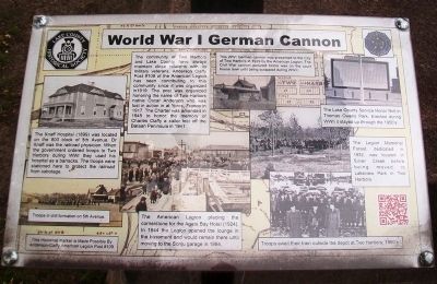 World War I German Cannon Marker image. Click for full size.
