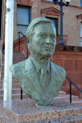 Bust of Omar Burleson image. Click for full size.