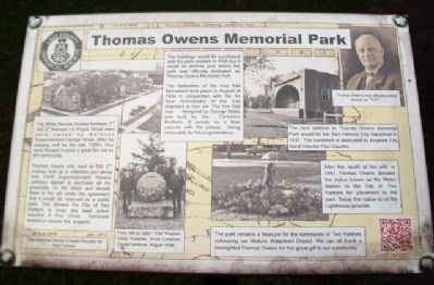 Thomas Owens Memorial Park Marker image. Click for full size.