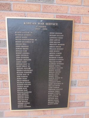 Korean War Service Classes 1941 - 1950. Click for full size. Korean War Service Classes 1941 - 1950 image. Click for full size.