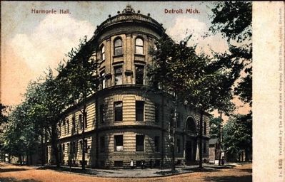 <i> Harmonie Hall, Detroit, Mich.</i> image. Click for full size.