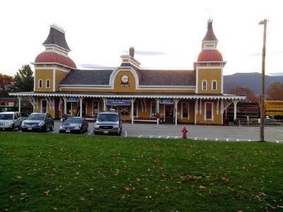 North Conway Railroad Station. Click for full size. North Conway Railroad Station image. Click for full size.