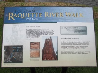 Potsdam Raquette River Walk Marker image. Click for full size.