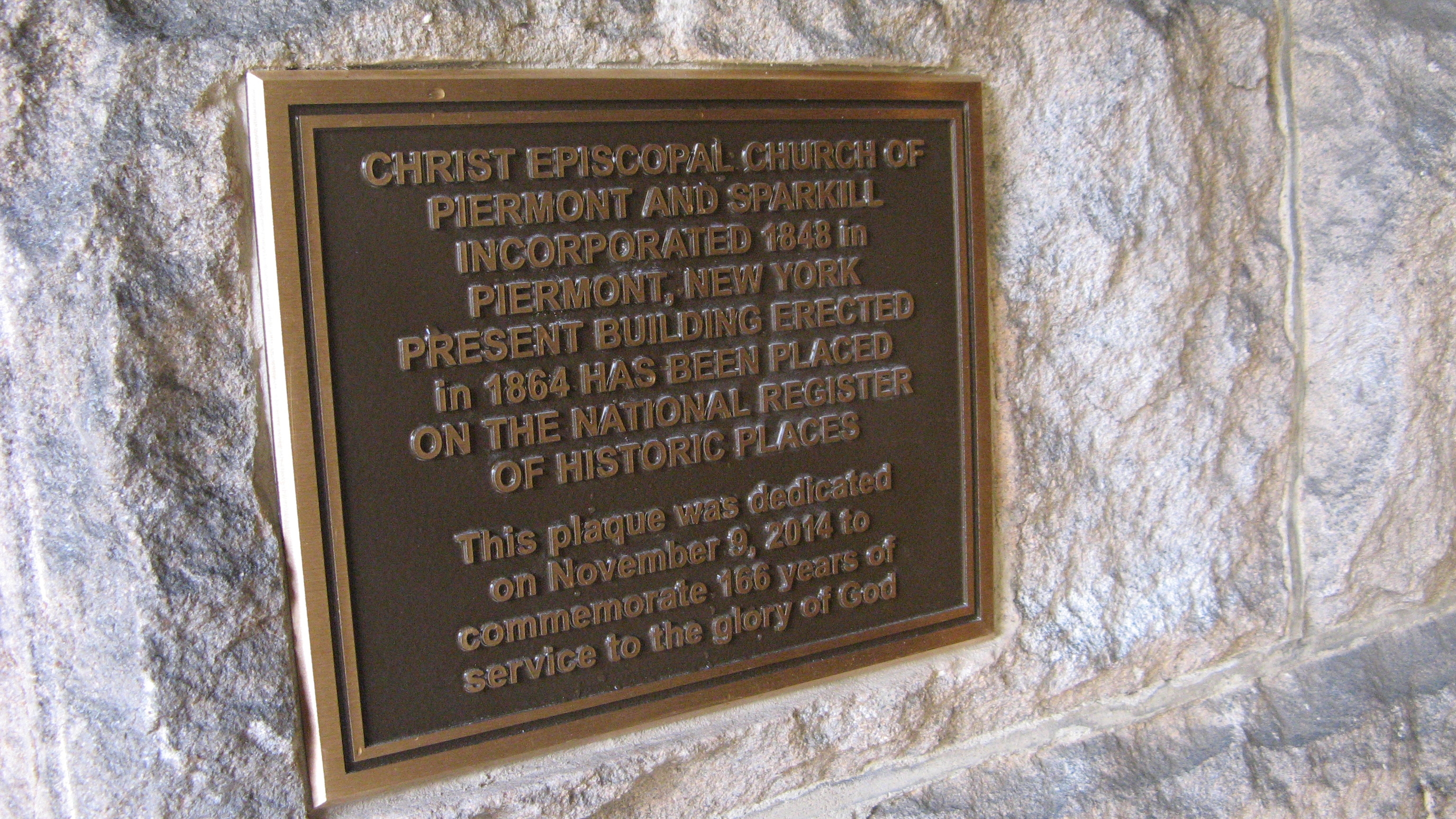 A additional Christ Episcopal Church of Piermont and Sparkill Marker