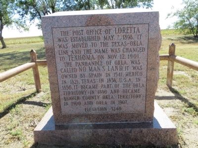 Post Office of Loretta Marker. Click for full size. Post Office of Loretta Marker image. Click for full size.