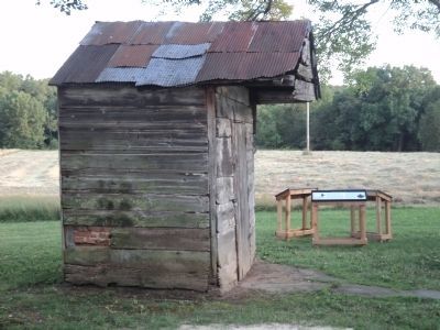 Marker at the George Spangler Farm. Click for full size. Marker at the George Spangler Farm image. Click for full size.
