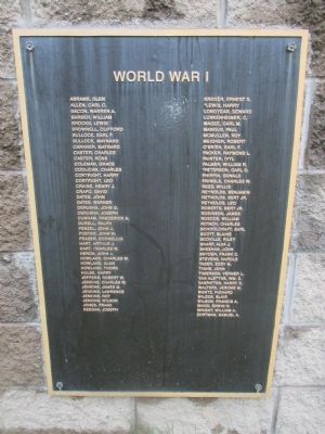 WWI Plaque - Left image. Click for full size.