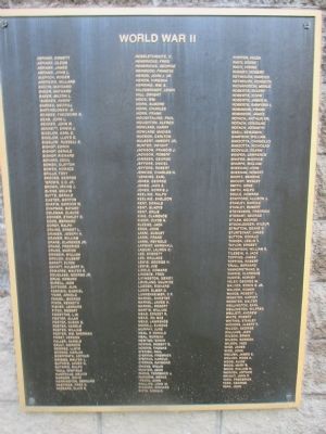 WWII Plaque - Center image. Click for full size.