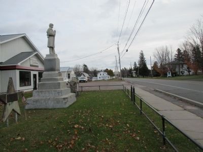 Bangor Civil War Memorial - Eastward on US 11. Click for full size. Bangor Civil War Memorial - Eastward on US 11 image. Click for full size.