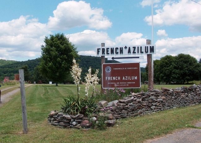 French Azilum Historic Site Entrance image. Click for full size.