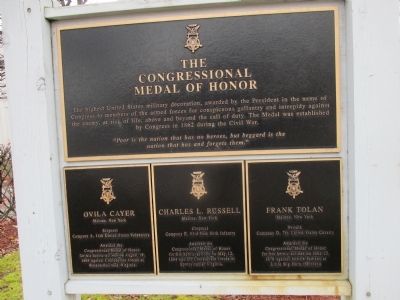 The Congressional Medal of Honor Marker image. Click for full size.