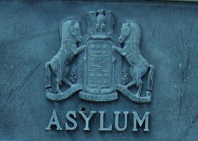 Asylum Marker (<i>detail</i>) image. Click for full size.