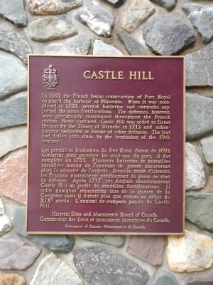 Castle Hill Marker image. Click for full size.