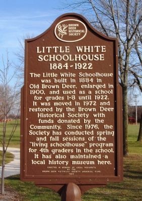 Little White Schoolhouse Marker image. Click for full size.