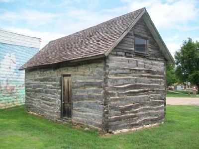Rear Facade of Historic Holm Cabin. Click for full size. Rear Facade of Historic Holm Cabin image. Click for full size.