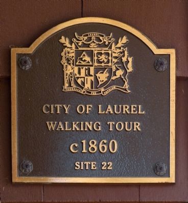Site 22, c. 1860 Laurel Walking Tour image. Click for full size.