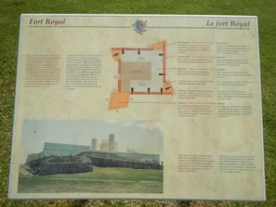 Fort Royal (Plaisance) Marker image. Click for full size.