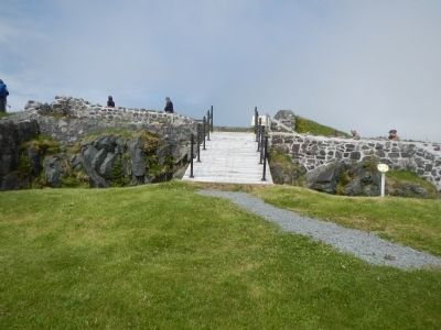Fort Royal ruins, the gate and ditch. image. Click for full size.