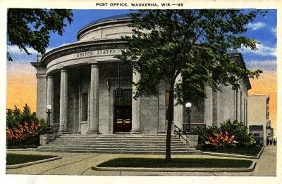 <i>Post Office, Waukesha, Wis.</i> image. Click for full size.